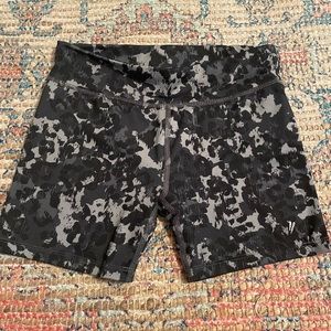black leopard print biker shorts!!